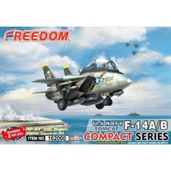 画像1: フリーダムモデルキット[FRE162060]コンパクトシリーズ：F-14A/B トムキャット/ボムキャット 米海軍 VF-84 ジョリーロジャーズ 2 in 1