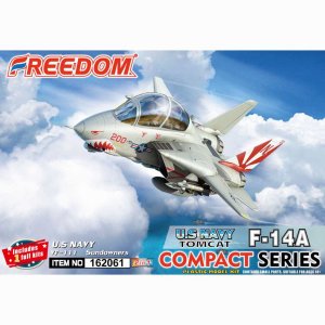 画像1: フリーダムモデルキット[FRE162061]コンパクトシリーズ：F-14A トムキャット 米海軍 VF-111 サンダウナーズ 2 in 1 (限定版) (1)