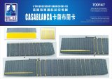 シップヤードワークス[VICSHI700147]木製甲板 1/700 アメリカ海軍護衛空母カサブランカ ブルーデッキ（S-Model PS700055用）