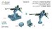 画像1: レインボーモデル[VICRAI3615]1/350 日本海軍 九六式25mm単装機銃(20個) 移動用橇(10個) 弾薬箱（蓋閉18個、開6個） (1)
