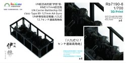 画像2: レインボーモデル[VICRAI7190-6]1/700 日本海軍 伊勢型航空戦艦伊勢、日向 八九式12.7cm連装高角砲A1型初期型 5/6番砲座付（ 8個入）