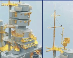 画像3: シップヤードワークス[VICSHIS350010]1/350 イタリア海軍 ヴィットリオ・ヴェネト(トランぺッター05320用)