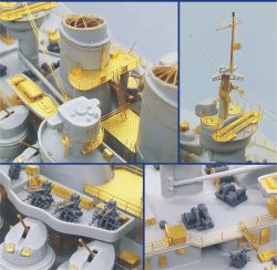 画像4: シップヤードワークス[VICSHIS350010]1/350 イタリア海軍 ヴィットリオ・ヴェネト(トランぺッター05320用)