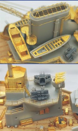 画像4: シップヤードワークス[VICSHIS700022]1/700 英海軍 戦艦 マレーヤ1943(トランぺッター05799用)