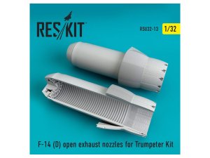 画像1: Reskit(レスキット)[RSKU32-0013]1/32 F-14D トムキャット アフターバーナー (開状態) (トランぺッター用) (1)