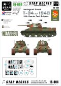 STAR DECALS[SD16-004]1/16 WWII露 T-34/76 mod.1943 レニングラード戦線 第30親衛戦車旅団