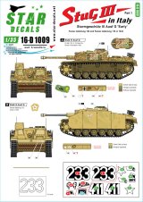 STAR DECALS[SD16-D1009]1/16 WWII ドイツ イタリア戦線のIII号突撃砲＃1 第103装甲大隊と第115装甲大隊（1943年）