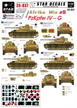 画像1: STAR DECALS[SD35-837] 1/35 WWII独 北アフリカミックス Part.9 IV号戦車G型