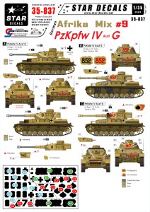 画像1: STAR DECALS[SD35-837] 1/35 WWII独 北アフリカミックス Part.9 IV号戦車G型 (1)