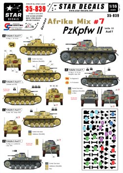 画像1: STAR DECALS[SD35-839] 1/35 WWII独 北アフリカミックス Part.7 II号戦車F型