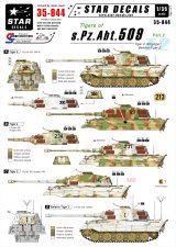 STAR DECALS[SD35-844]1/35 WWII独 第509重戦車大隊 Part.2 ティーガーII/指揮戦車