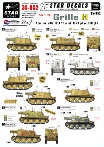 画像1: STAR DECALS[SD35-852] 1/35 WWII独 Sd.Kfz.138/1 グリレH型 (1)