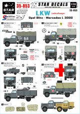 STAR DECALS[SD35-853] 1/35 WWII独 3トントラック オペルブリッツ,メルセデス3000 デカールセット