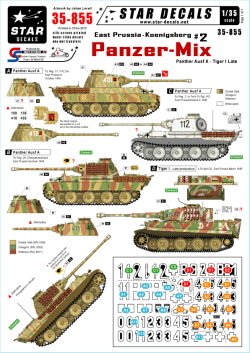 画像1: STAR DECALS[SD35-855] 1/35 WWII独 東プロイセンとケーニヒスベルク #2 パンターA型、ティーガーI デカールセット