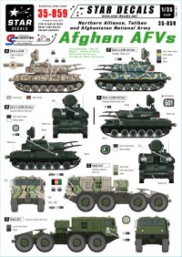 STAR DECALS[SD35-859] 1/35 アフガニスタンのAFV 北部同盟/タリバン/アフガン国民陸軍 ZSU-23-4, BRDM-2,BRDM-2 Sagger, MAZ 537, BTR-70 デカールセット