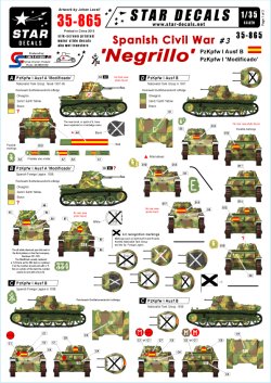 画像1: STAR DECALS[SD35-865] 1/35 スペイン内戦 #3 I号戦車B型/I号戦車20mm機関砲搭載型 デカールセット