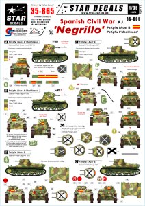 画像1: STAR DECALS[SD35-865] 1/35 スペイン内戦 #3 I号戦車B型/I号戦車20mm機関砲搭載型 デカールセット (1)