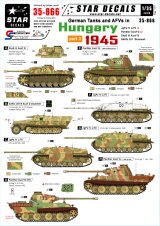 STAR DECALS[SD35-866] 1/35 WWII独 ハンガリー1945 #3 IV号駆逐戦車L/70,III突G型,パンターG型,Sd.Kfz.251/9 シュツンメル デカールセット