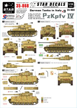 画像1: STAR DECALS[SD35-868] 1/35 WWII独 イタリア戦線#3 IV号戦車G/H型 デカールセット