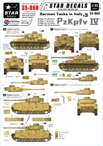 画像1: STAR DECALS[SD35-868] 1/35 WWII独 イタリア戦線#3 IV号戦車G/H型 デカールセット (1)