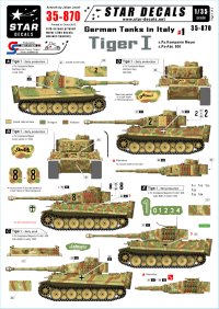 STAR DECALS[SD35-870] 1/35 WWII独 イタリア戦線#1 マイヤー重戦車中隊/第508重戦車大隊 デカールセット