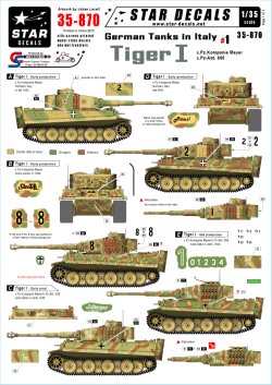 画像1: STAR DECALS[SD35-870] 1/35 WWII独 イタリア戦線#1 マイヤー重戦車中隊/第508重戦車大隊 デカールセット