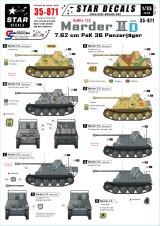 STAR DECALS[SD35-871] 1/35 WWII独 マーダーIID 7.62cm(r)対戦車自走砲 東部戦線 デカールセット