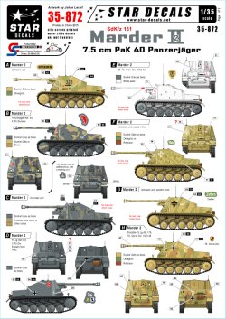 画像1: STAR DECALS[SD35-872] 1/35 WWII独 東部戦線のマーダーII対戦車自走砲 デカールセット
