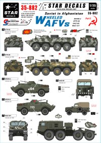 STAR DECALS[SD35-882]1/35 アフガニスタンのソビエト軍 #2 装輪車両 デカールセット