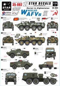 画像1: STAR DECALS[SD35-882]1/35 アフガニスタンのソビエト軍 #2 装輪車両 デカールセット (1)