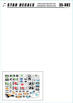 画像2: STAR DECALS[SD35-882]1/35 アフガニスタンのソビエト軍 #2 装輪車両 デカールセット