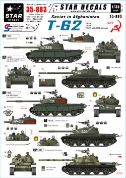 画像1: STAR DECALS[SD35-883]1/35 アフガニスタンのソビエト軍 #1 T-62 デカールセット
