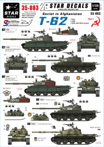 画像1: STAR DECALS[SD35-883]1/35 アフガニスタンのソビエト軍 #1 T-62 デカールセット (1)