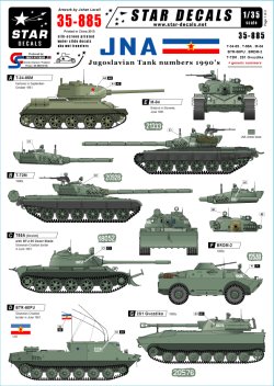 画像1: STAR DECALS[SD35-885]1/35 ユーゴスラビア社会主義連邦共和国 1990年代のAFV デカールセット