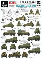 STAR DECALS[SD35-889]1/35 WWII ソ連以外で使用されたBA-10/20装甲車 デカールセット