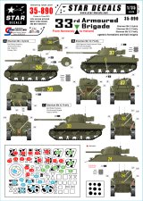 STAR DECALS[SD35-890]1/35 WWII 英第33機甲旅団 ノルマンディからオランダへ デカールセット