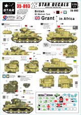 STAR DECALS[SD35-893]1/35 WWII 英軍のM3グラント 北アフリカ戦線 デカールセット