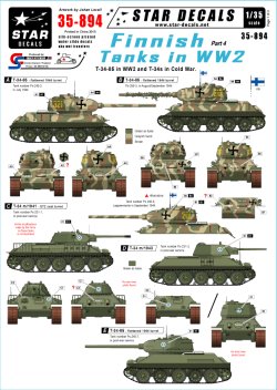 画像1: STAR DECALS[SD35-894]1/35 WWIIのフィンランド戦車 #4 T-34-76/85戦車 デカールセット