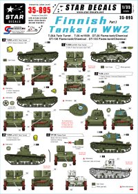 STAR DECALS[SD35-895]1/35 WWIIのフィンランド戦車 #3 T-26戦車 デカールセット