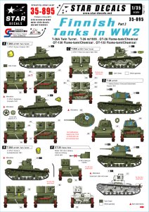 画像1: STAR DECALS[SD35-895]1/35 WWIIのフィンランド戦車 #3 T-26戦車 デカールセット (1)