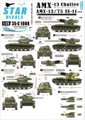 STAR DECALS[SD35-C1008] 1/35 AMX-13 チャーフィー砲塔、SS-11搭載型 冷戦期&アルジェリア デカールセット