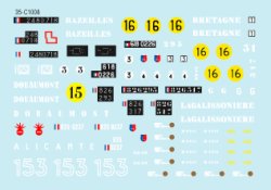画像3: STAR DECALS[SD35-C1008] 1/35 AMX-13 チャーフィー砲塔、SS-11搭載型 冷戦期&アルジェリア デカールセット