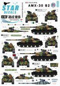 STAR DECALS[SD35-C1015] 1/35 現用仏 AMX-30B2 冷戦-現代 デカールセット