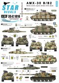 STAR DECALS[SD35-C1016] 1/35 現用仏 AMX-30B & B2 ボスニア、ギリシア、キプロス、チリ、サウジ デカールセット