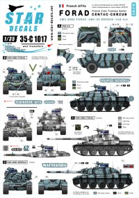STAR DECALS[SD35-C1017] 1/35 現用仏 アグレッサー部隊のフランス車両 AMX-30 B2 & B2 ブレンヌス & VAB 4x4 デカールセット