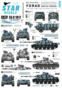画像1: STAR DECALS[SD35-C1017] 1/35 現用仏 アグレッサー部隊のフランス車両 AMX-30 B2 & B2 ブレンヌス & VAB 4x4 デカールセット (1)
