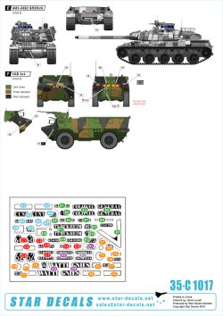 画像2: STAR DECALS[SD35-C1017] 1/35 現用仏 アグレッサー部隊のフランス車両 AMX-30 B2 & B2 ブレンヌス & VAB 4x4 デカールセット