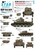 STAR DECALS[SD35-C1019] 1/35 WWII英 ノルマンディーの英軍海兵隊 火力支援車両 セントーMk.IV デカールセット