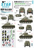 STAR DECALS[SD35-C1020] 1/35 WWII英 ノルマンディーの英軍海兵隊 火力支援車両 シャーマンMk.V デカールセット