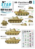 STAR DECALS[SD35-C1023] 1/35 WWII独 武装親衛隊のパンター #4 武装親衛隊第12装甲師団 ヒトラー・ユーゲント D型&A型 フランス/ベルギー デカールセット